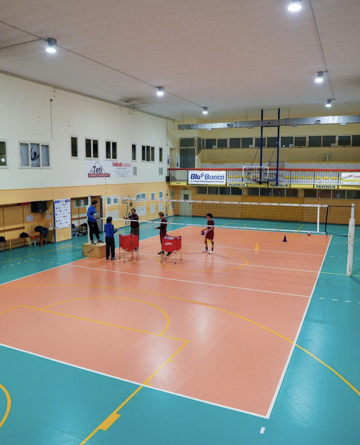 Volleyball court at PalaAurelio