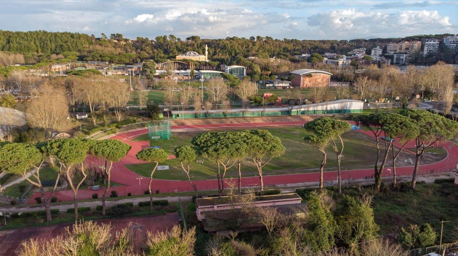 Track and field stadium