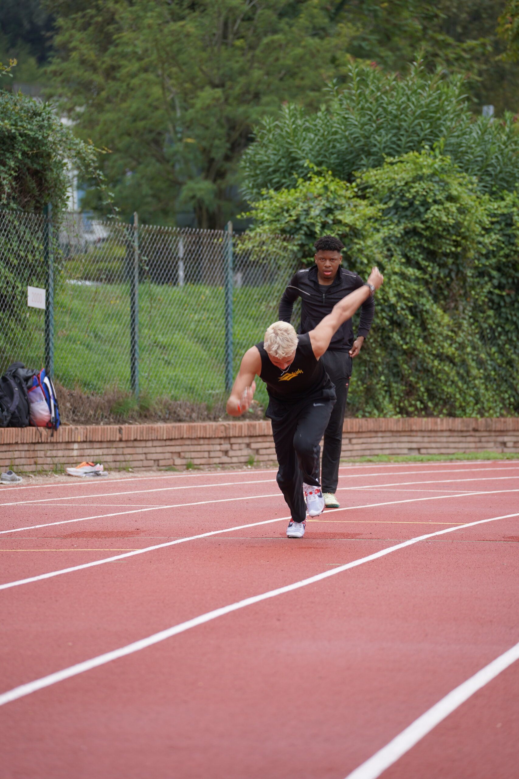 Rome City Institute track and field student-athlete training