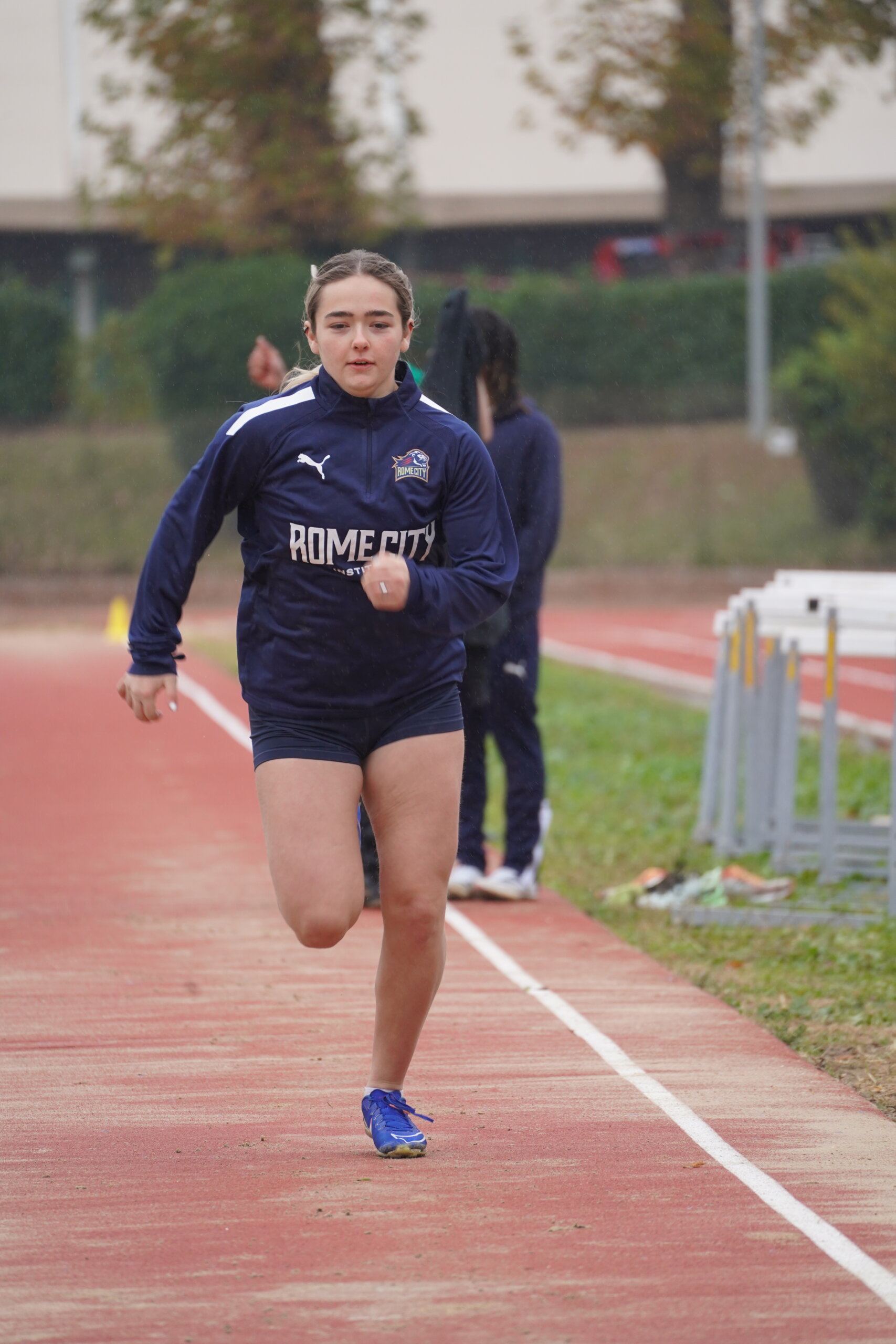 Rome City Institute track and field student-athlete competing