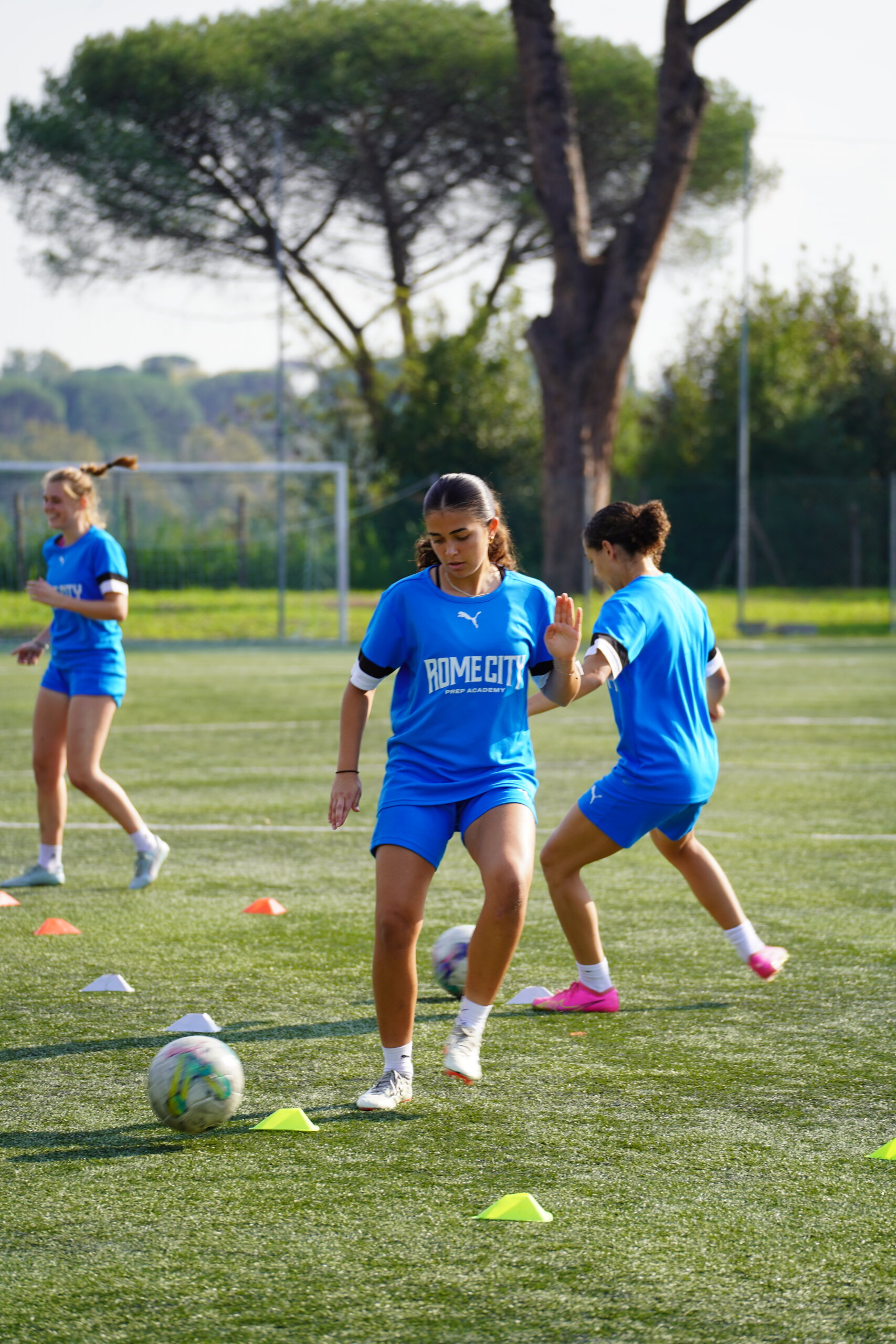 Rome City Institute soccer student-athletes in action
