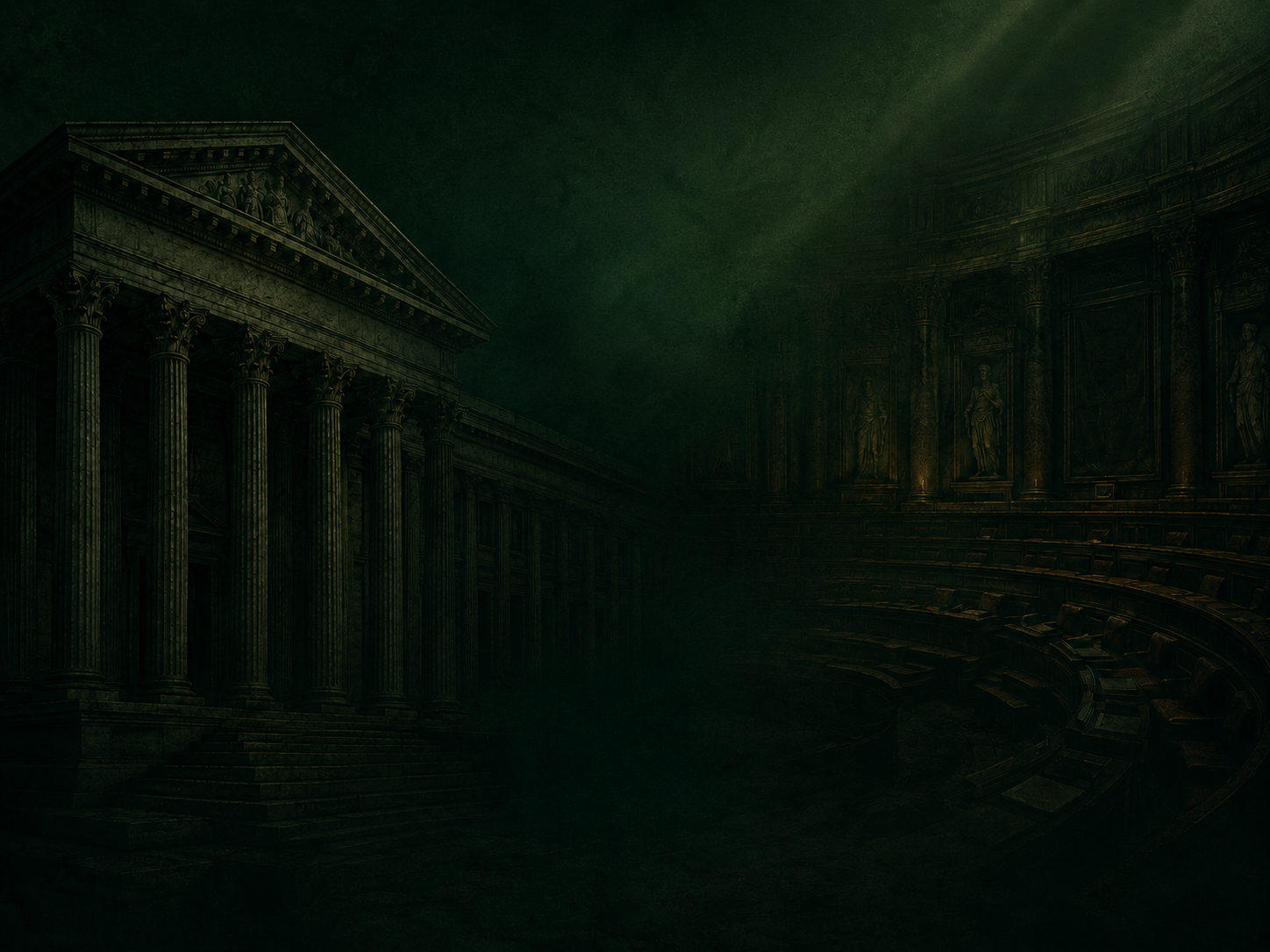 Roman senate forum, background for the Senators house