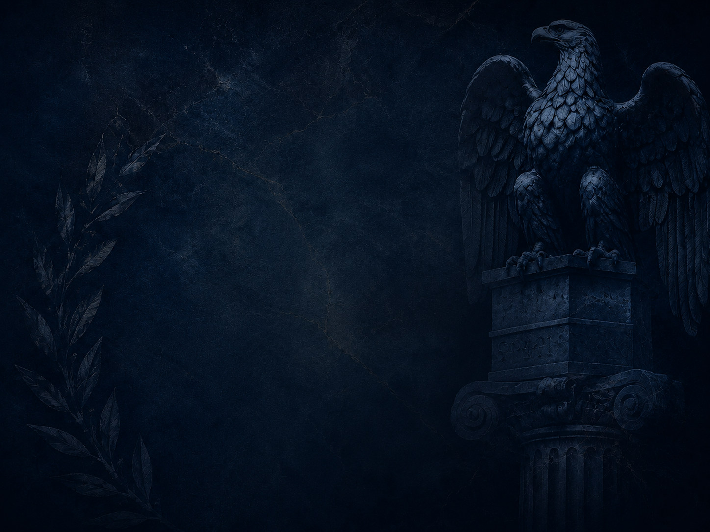 Roman eagle standard on a column, background for the Legionarius house