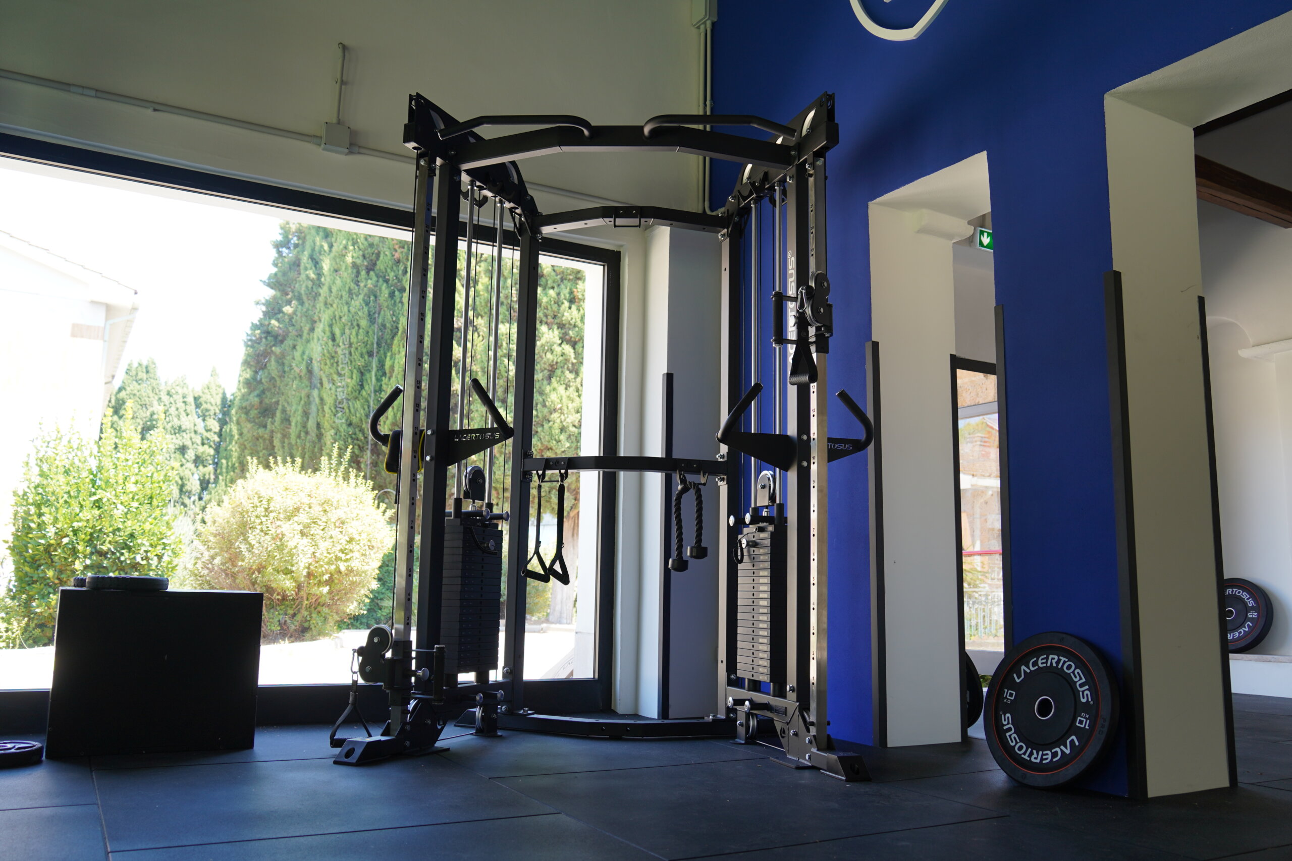 Rome City Prep Academy fitness center cable training area