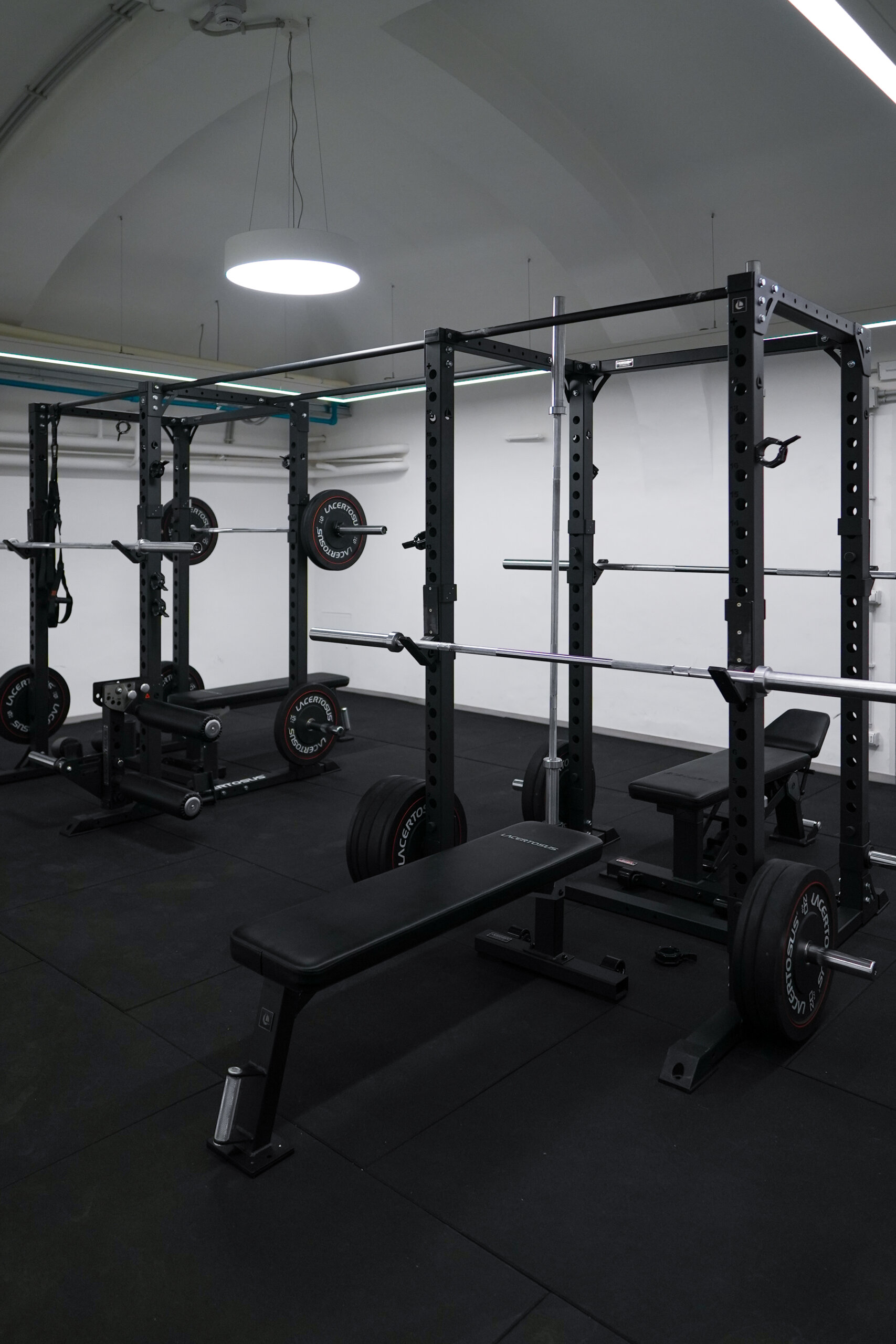 Rome City Institute on-campus gym strength training area